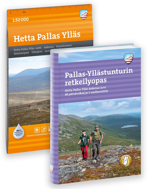 Pallas-Yllästunturin retkeilyopas + kartat
