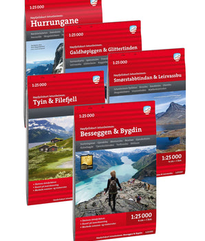 kartpaket Jotunheimen 1:25 000