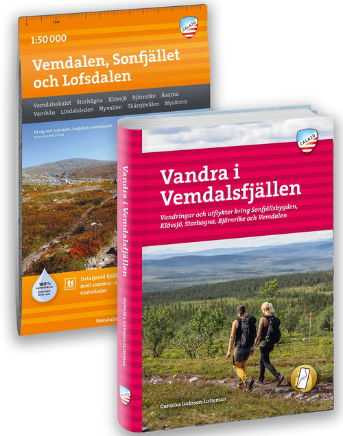 Paket: Vandra i Vemdalsfjällen + karta